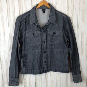 Patagonia Iron Ridge 100% Organic Cotton Shirt Jacket Women 8